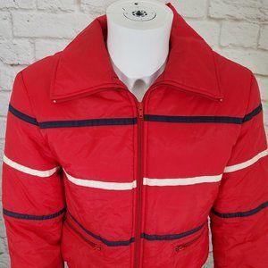 Vintage SKI Jacket Nylon Bomber JACKET Sz 38 Medium